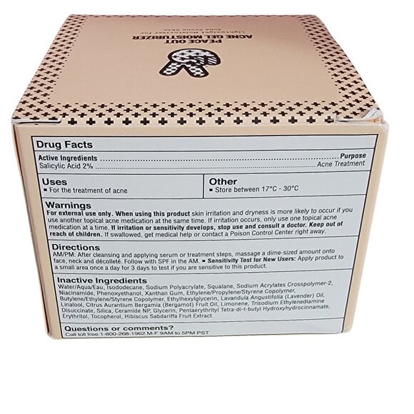 Peace Out 2% Salicylic Acid Acne Gel Moisturizer 1.7 oz / 50 ml - Picture 5 of 12